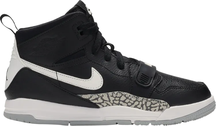 Jordan Legacy 312 PS Black Cement Sneakers, black