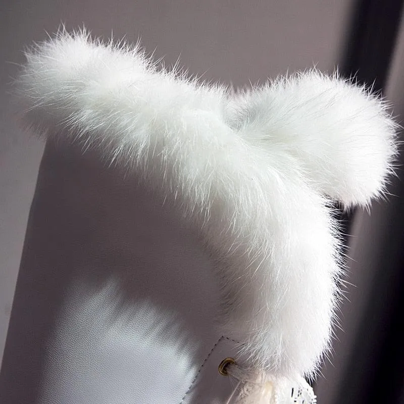 Knee High Furry Boots