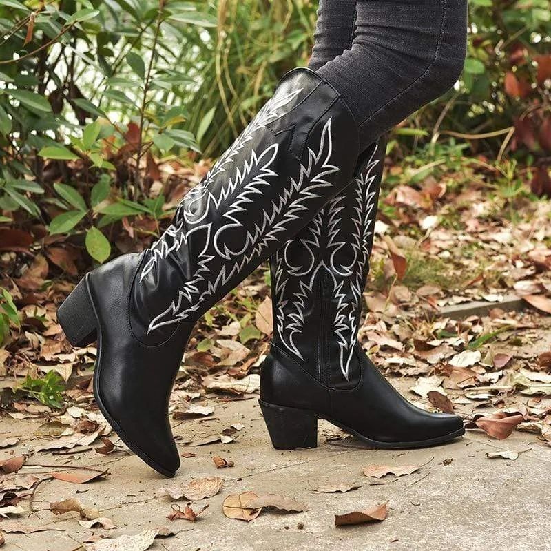 Knee High Western Boots