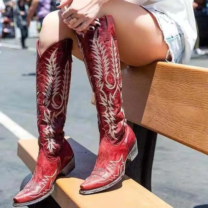 Knee High Western Boots