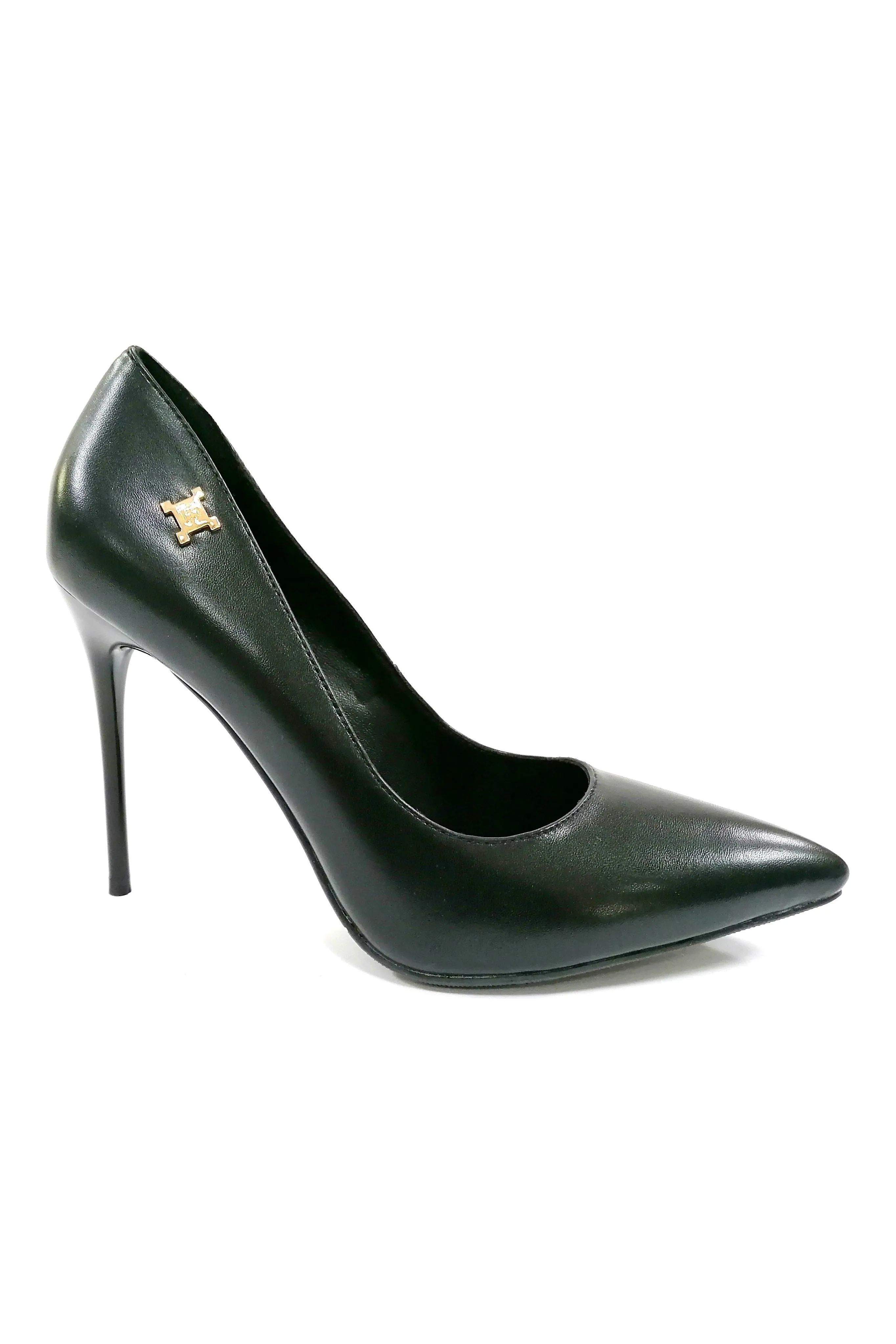 LAURA BIAGOTTI COURT SHOES WITH GOLD DETAILING