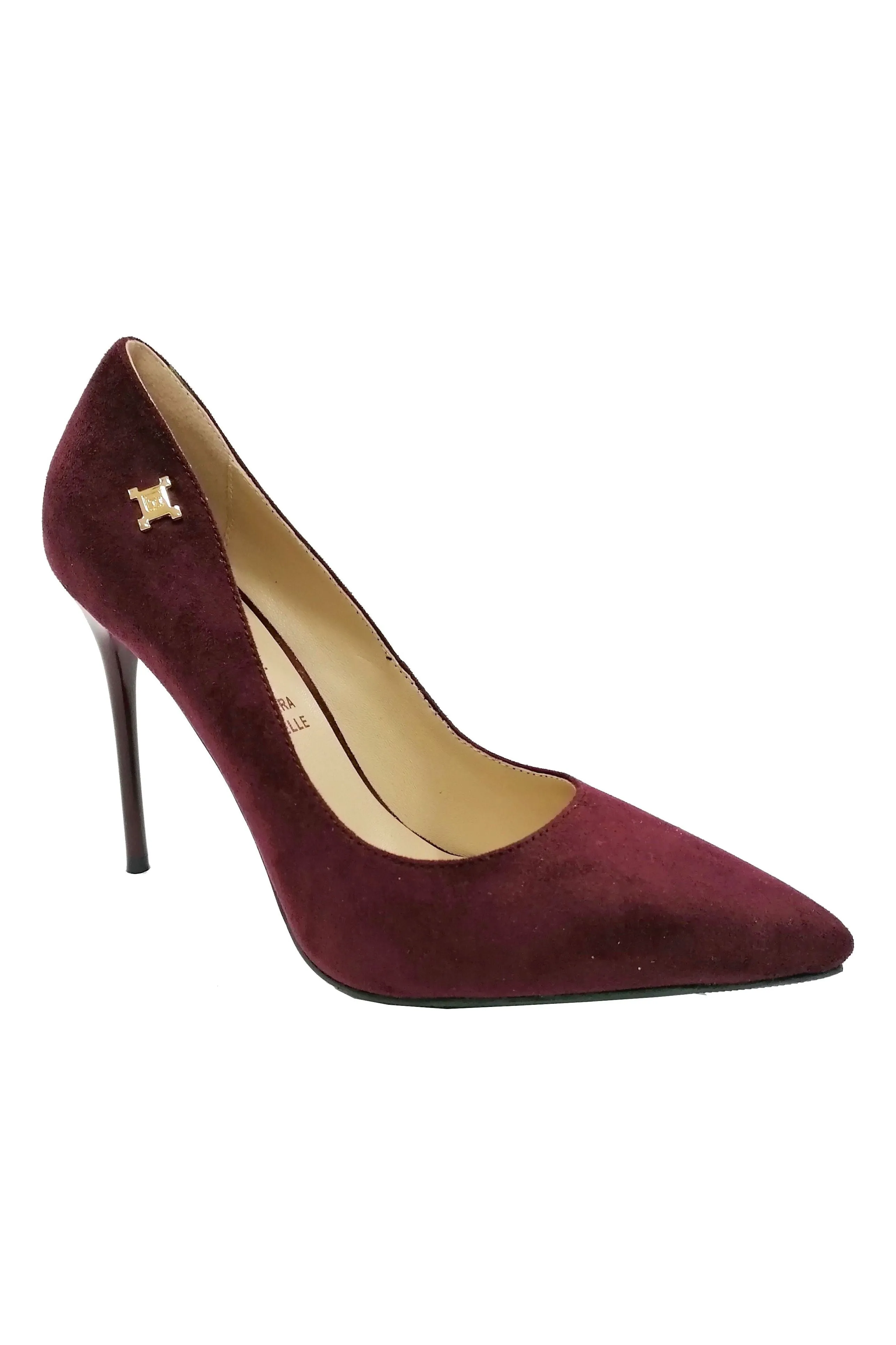 LAURA BIAGOTTI COURT SHOES WITH GOLD DETAILING