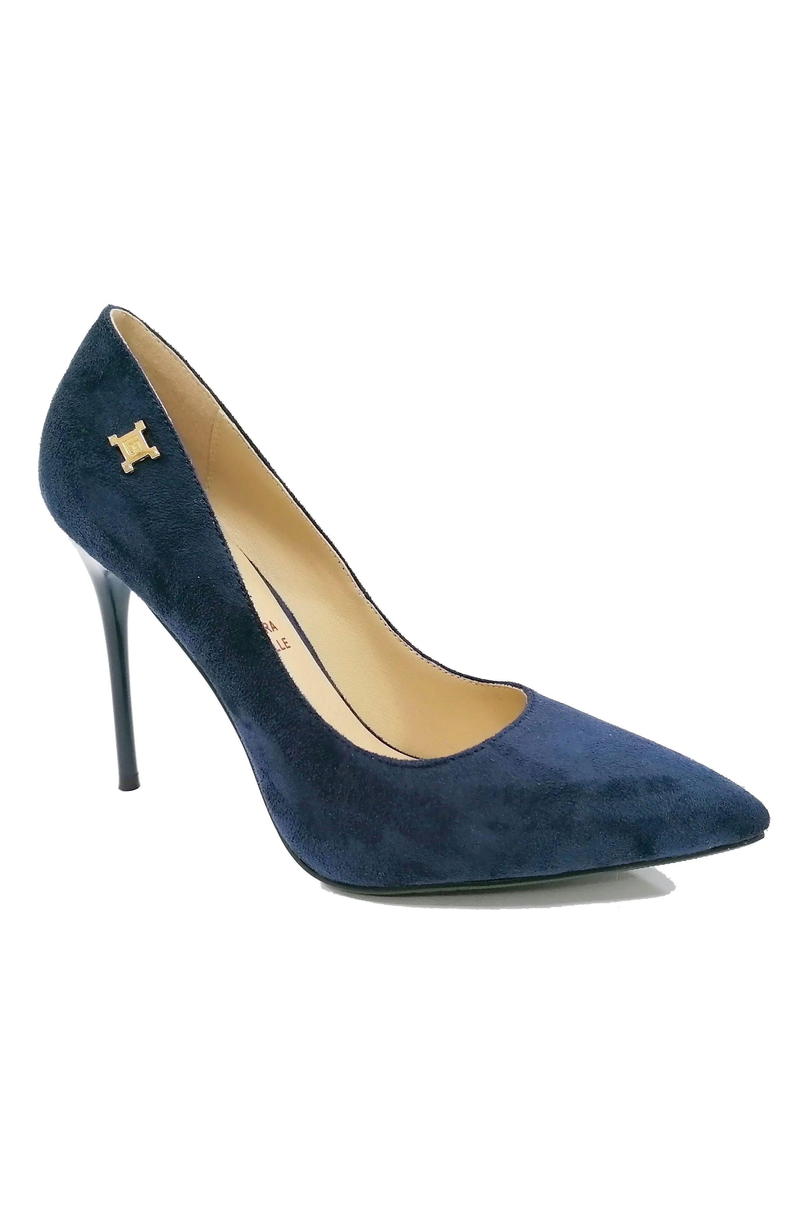 LAURA BIAGOTTI COURT SHOES WITH GOLD DETAILING