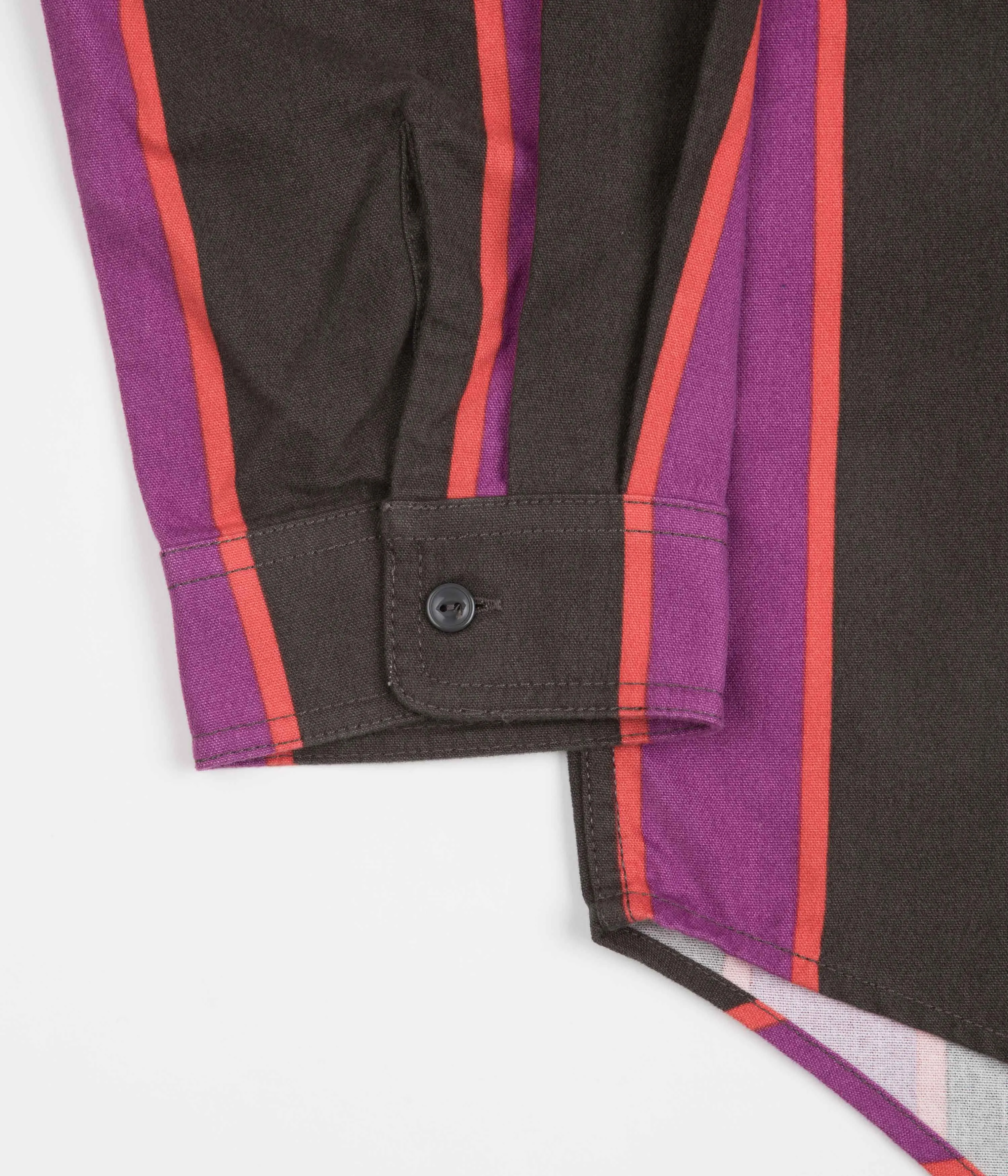 Levi's® Skate Woven Shirt - Vertical Stripe / Black / Purple / Red