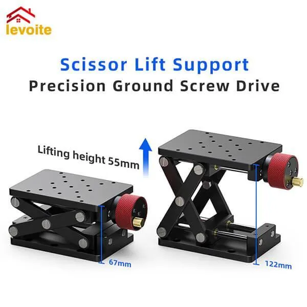 Levoite Z-axis Manual Lifting Platform Table Precision Fine Tuning Lifting Platform