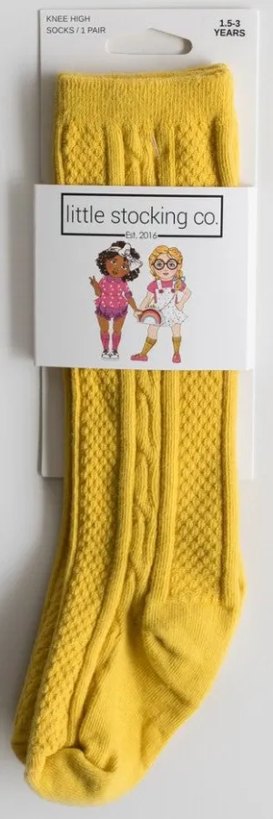 Little Stocking Co Knee High Socks - Mustard