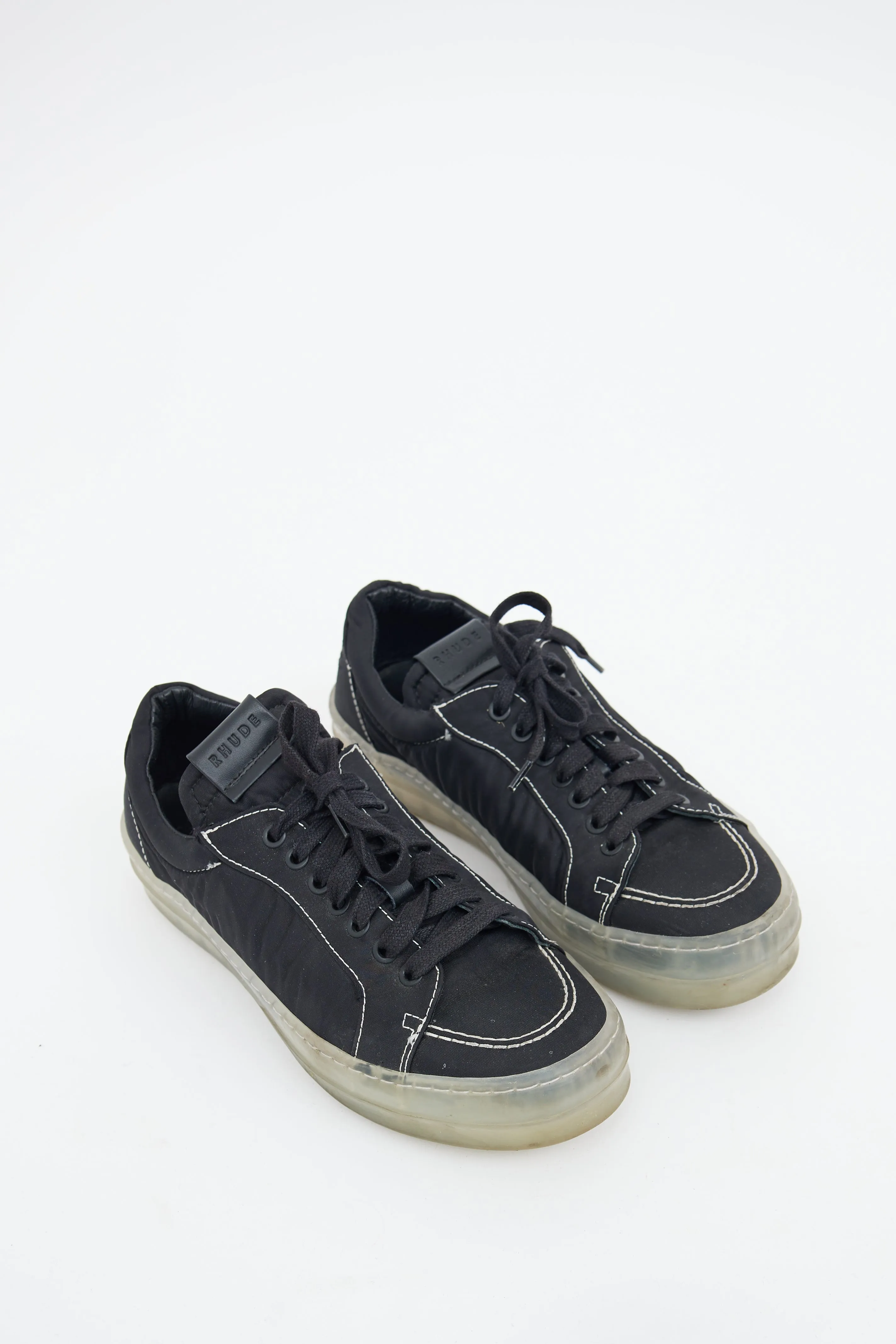 Lo Black Nylon Sneakers