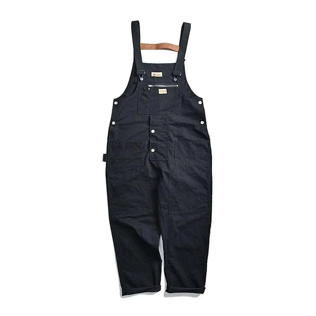 Loose fit men's jeans dungaree