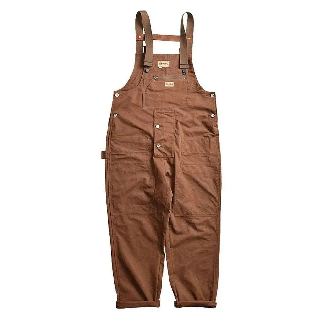 Loose fit men's jeans dungaree