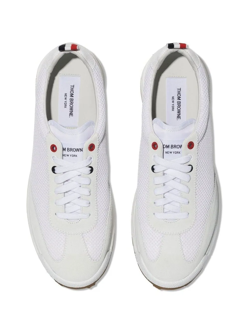 low-top panelled sneakers