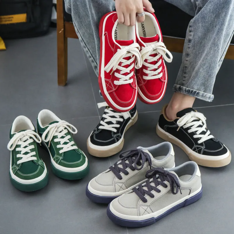 Men Fashion Breathable Canvas Skate Shoes