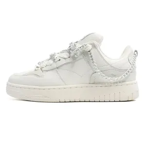 Merendy platform lace-up Classie white retro sneakers