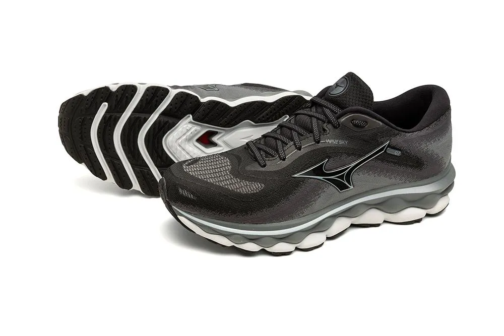 Mizuno Men's Wave Sky 7 - Black/Glacier Ridge