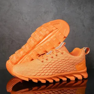 Neon Color Solid Air Mesh Sneakers