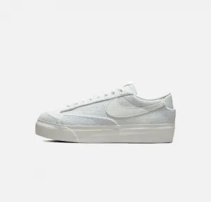 Nike | BLAZER LOW PLATFORM  { SUMMIT WHITE / FOSSIL