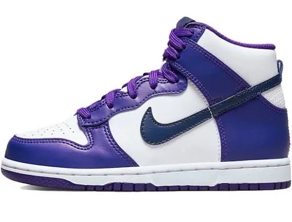 NIKE DUNK HIGH ELECTRO PURPLE MIDNIGHT NAVY GS