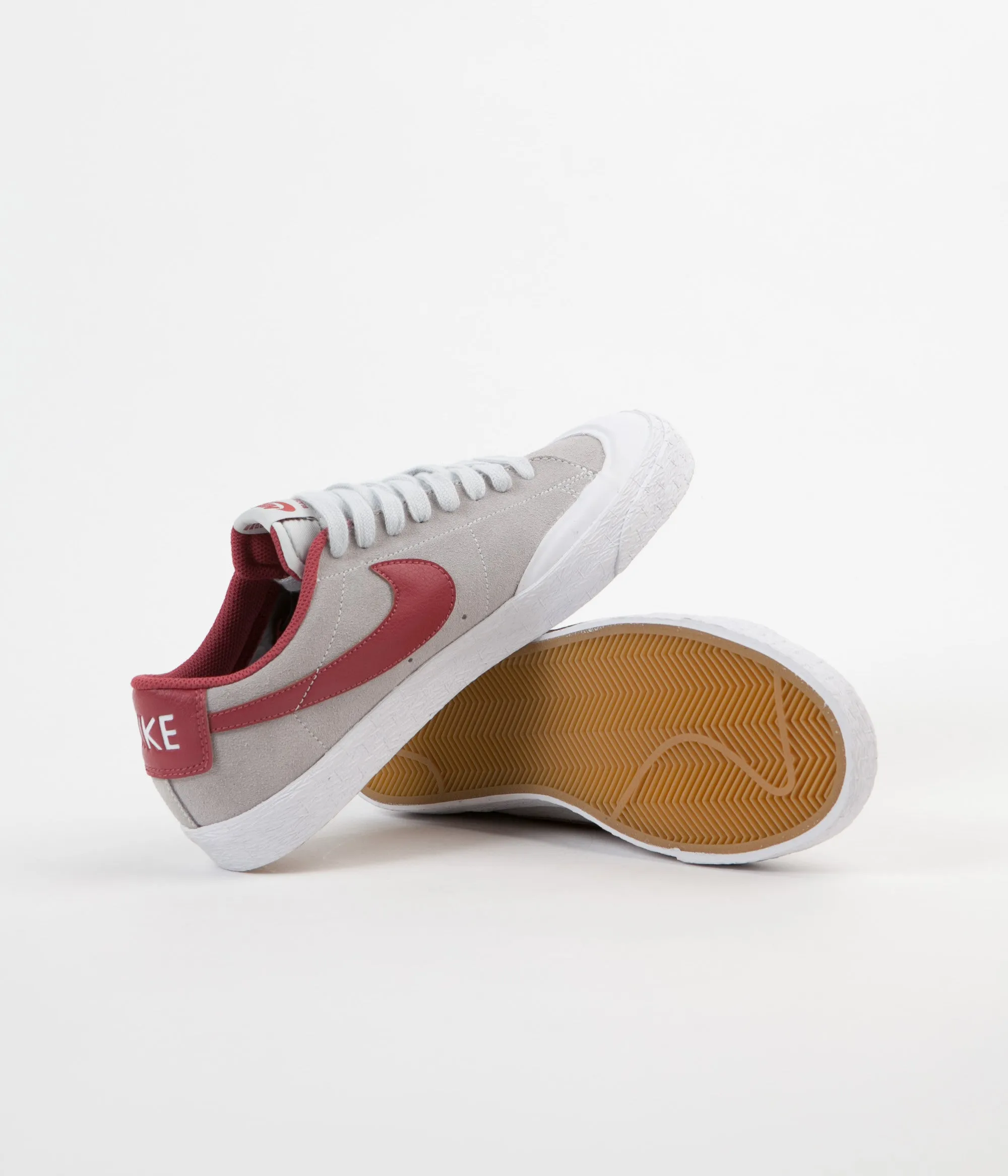 Nike SB Blazer Low XT Shoes - Pure Platinum / Cedar - White