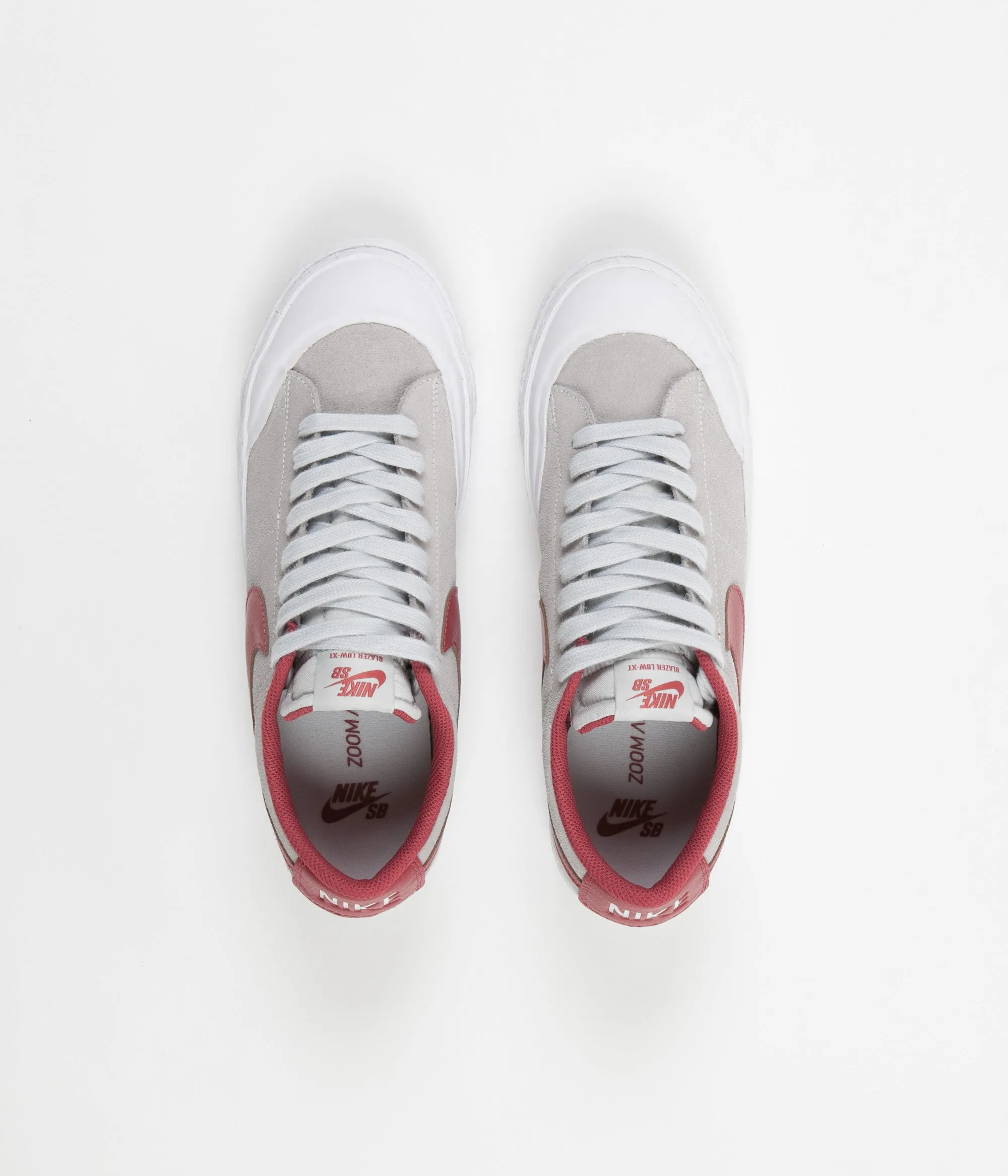 Nike SB Blazer Low XT Shoes - Pure Platinum / Cedar - White