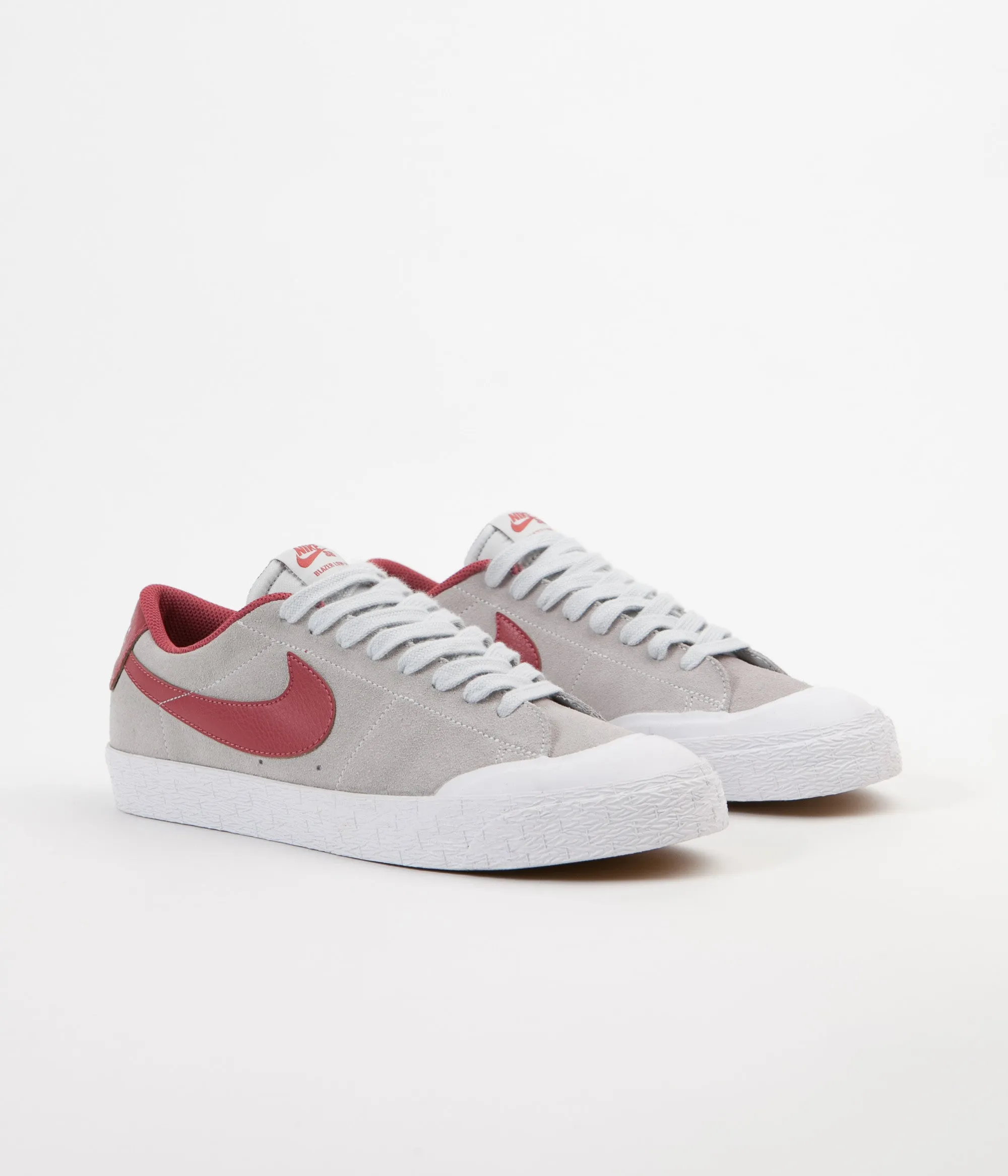 Nike SB Blazer Low XT Shoes - Pure Platinum / Cedar - White