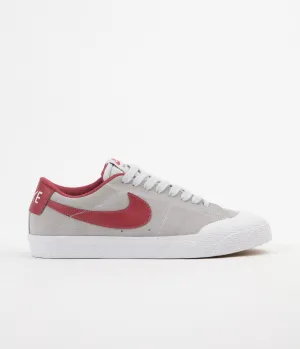 Nike SB Blazer Low XT Shoes - Pure Platinum / Cedar - White