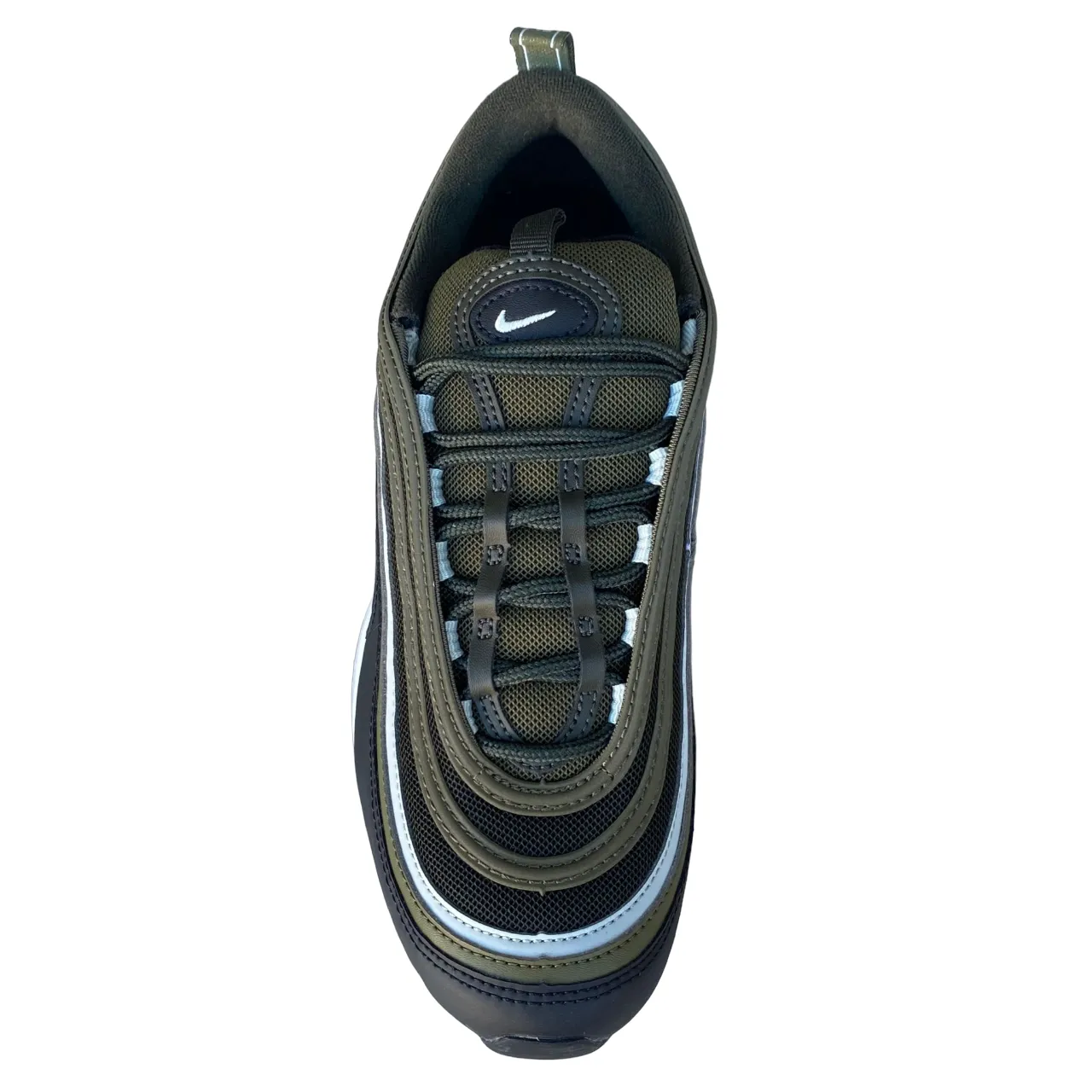 Nike scarpa sneakers da uomo Air Max 97 921826-202 verde oliva-argento-nero