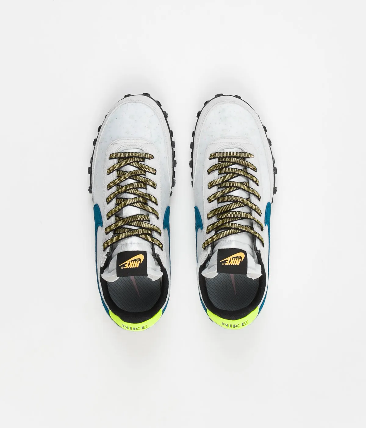 Nike Waffle Racer Shoes - Summit White / Green Abyss - Photon Dust