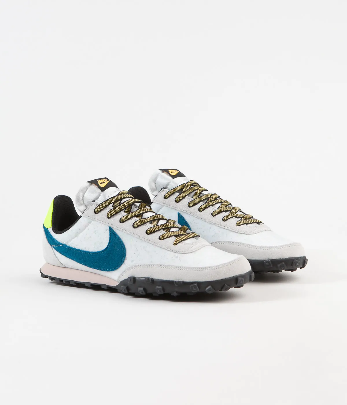 Nike Waffle Racer Shoes - Summit White / Green Abyss - Photon Dust