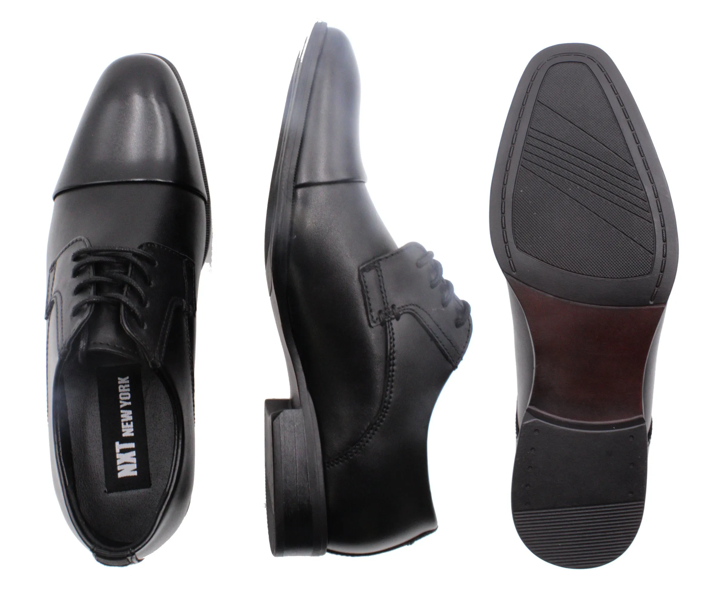 NXT,CAP TOE-LACE UP-BAS-SHOES-N221701-BLACK