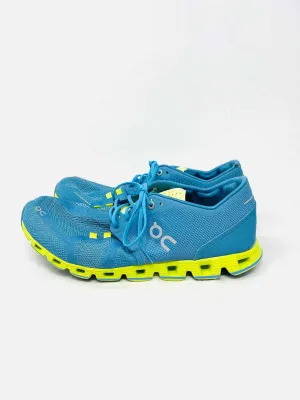 ON Size 11 Cerulean/Lime Lace-Up Mesh AS IS Shoes Sneakers