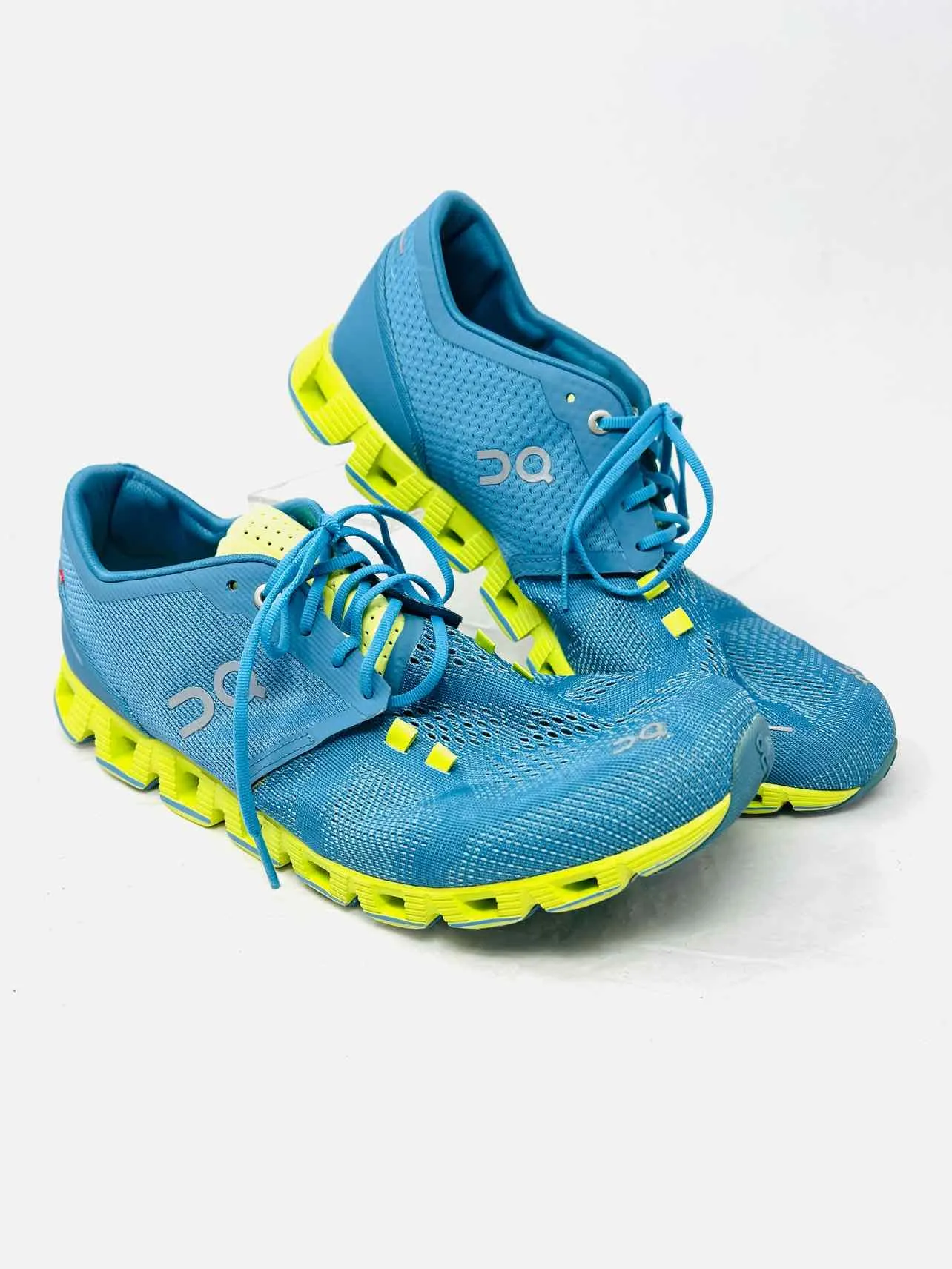 ON Size 11 Cerulean/Lime Lace-Up Mesh AS IS Shoes Sneakers