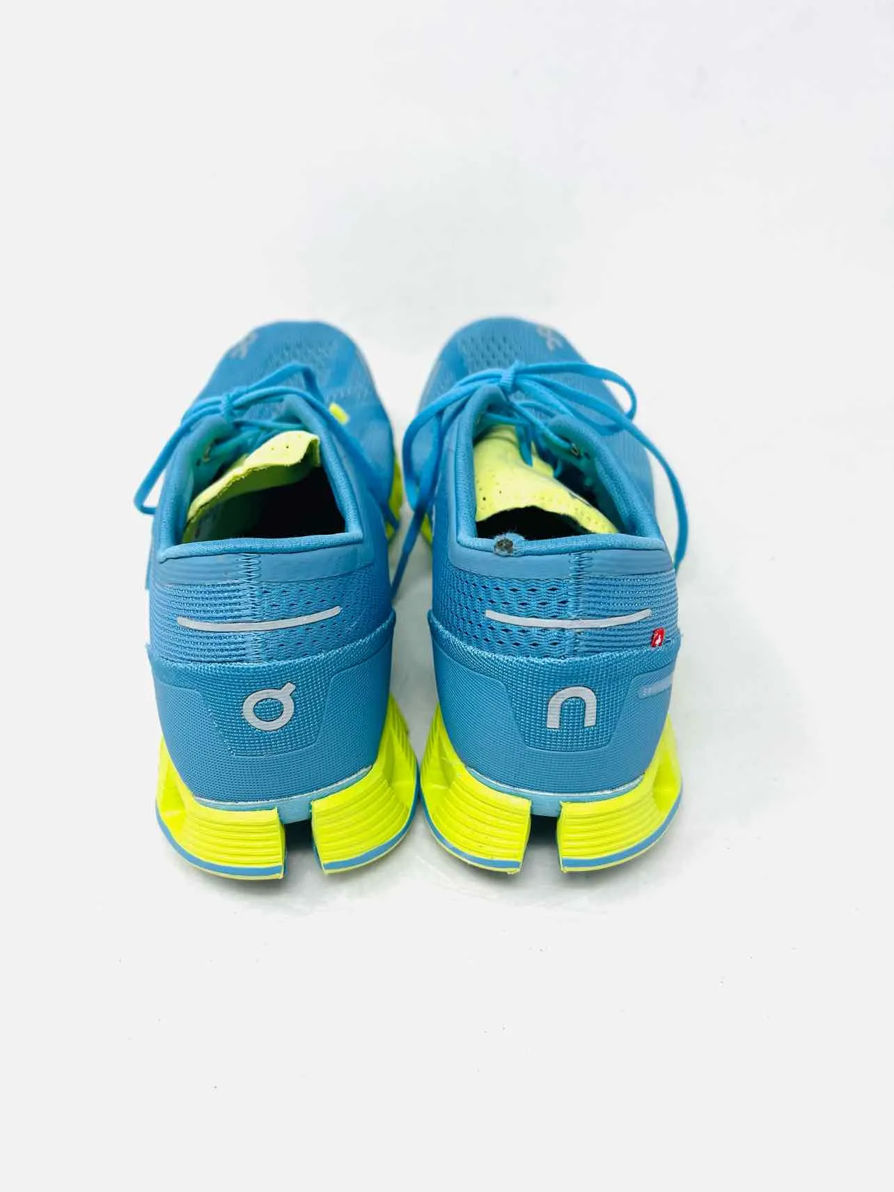 ON Size 11 Cerulean/Lime Lace-Up Mesh AS IS Shoes Sneakers