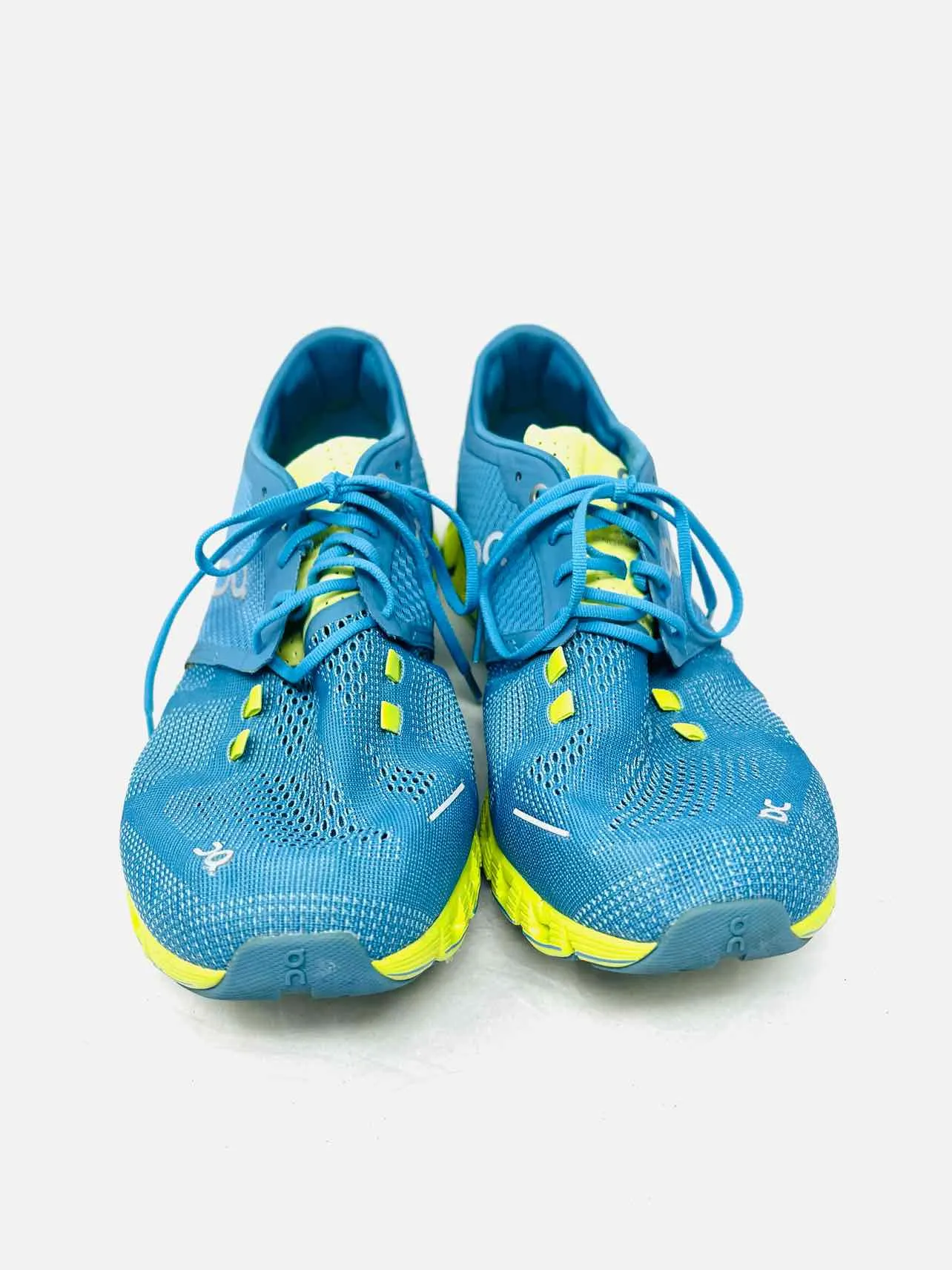 ON Size 11 Cerulean/Lime Lace-Up Mesh AS IS Shoes Sneakers