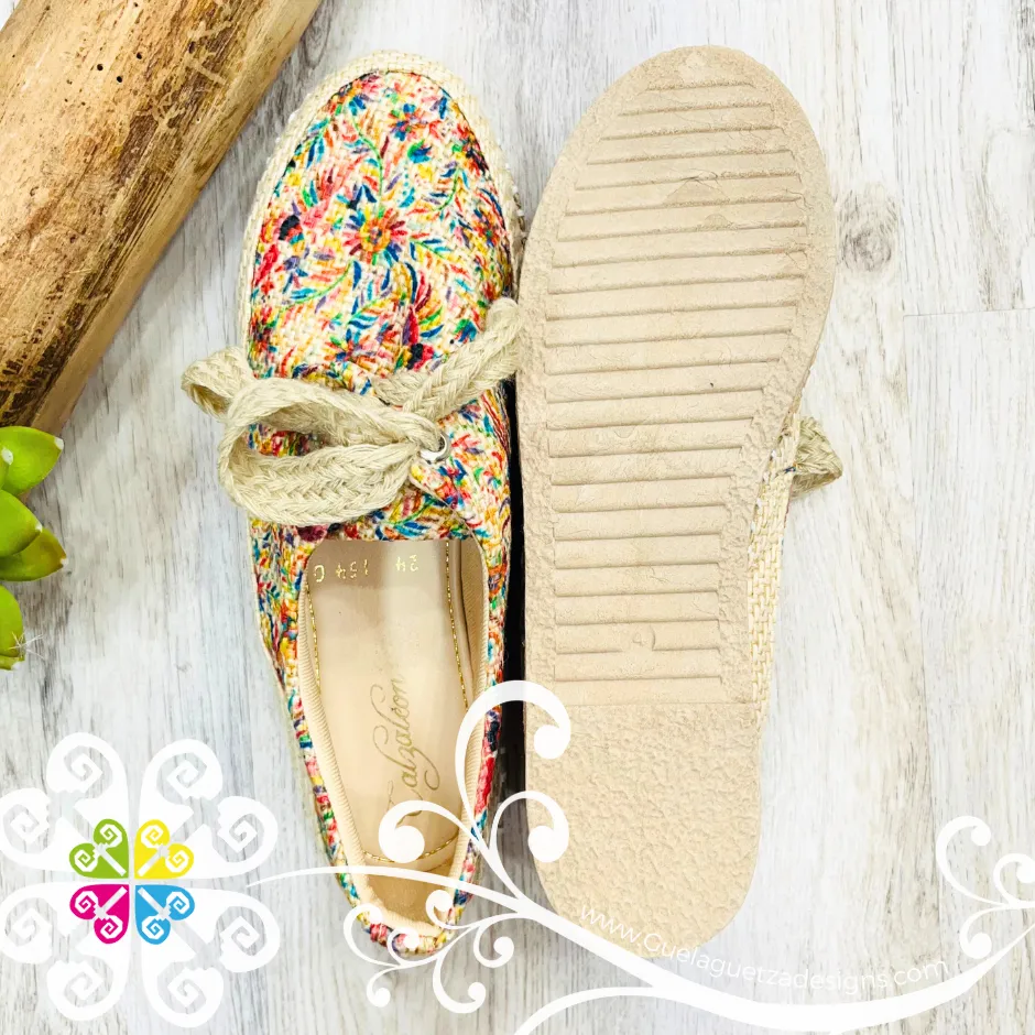 Otomi Design Burlap Artisan Platform Sneakers - Women Shoes