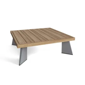 Oxford Platform Square Table, Color: Grey, Delivered Free, Arrives in 5-9 Working Days For Easy Assembly.