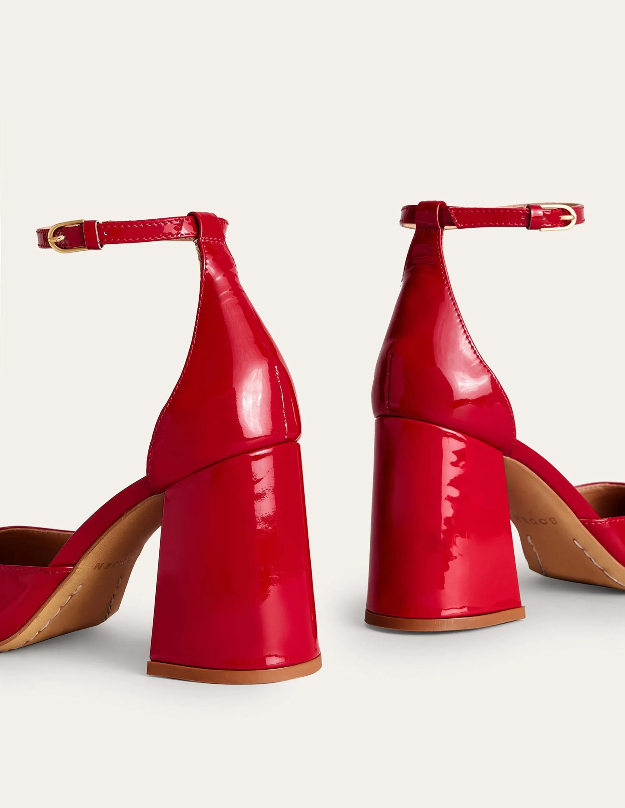 Patent-Leather Court Shoes-Hot Pepper Patent