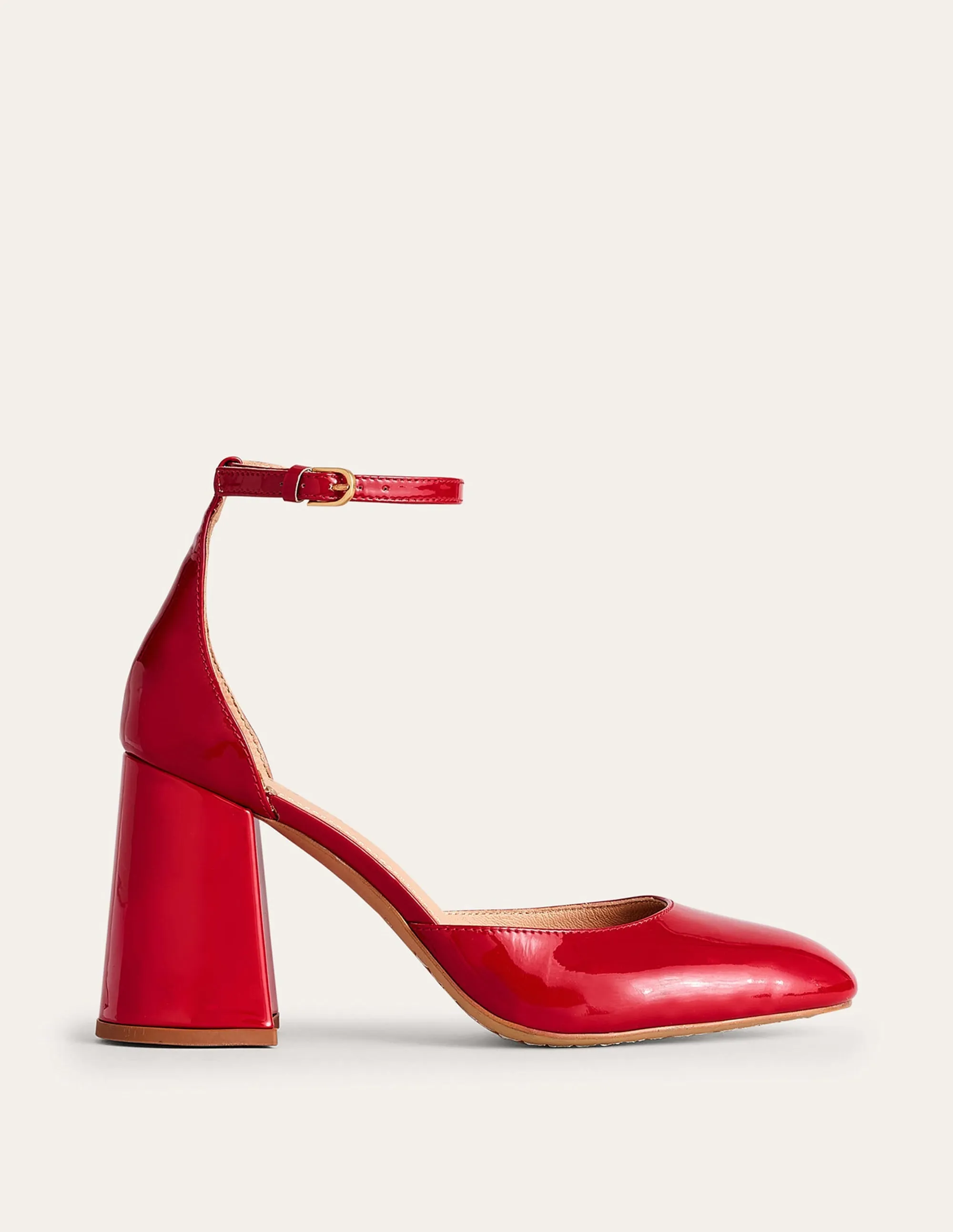 Patent-Leather Court Shoes-Hot Pepper Patent