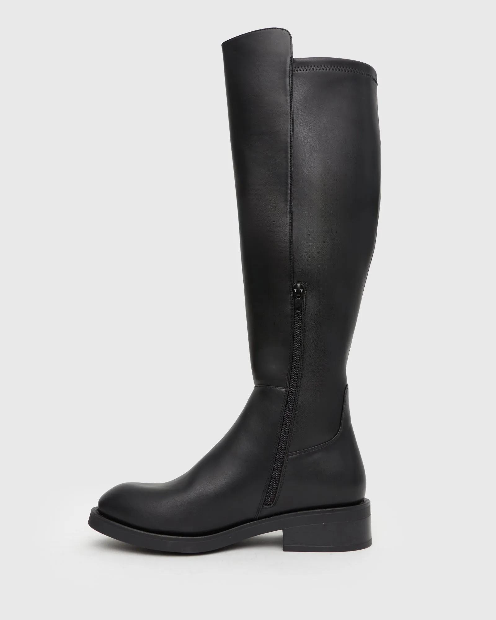 PIERCE Rounded Toe Knee-High Boots