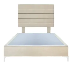 Platform Bedding Miami Velvet Bed with Headboard