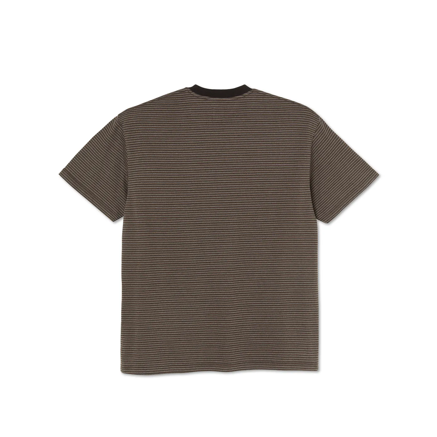 Polar Skate Co Dizzy Stripe T Shirt - Chocolate