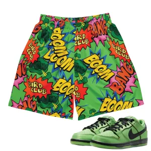 Power Puff Comic Boom Buttercup Mesh Shorts