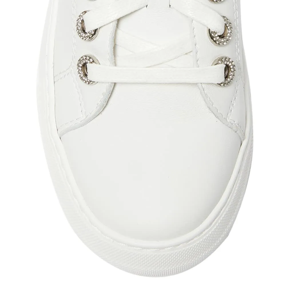 Prisila Sneaker in White Leather