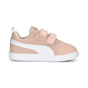 Puma sneakers da bambino in mesh traspirante Courtflex v2 V Inf 371759-13 rose dust-white-vivid violet