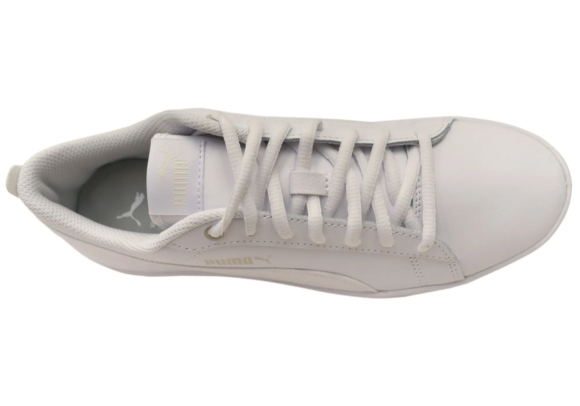 Puma Womens Smash Wns v2 L Comfortable Lace Up Sneakers