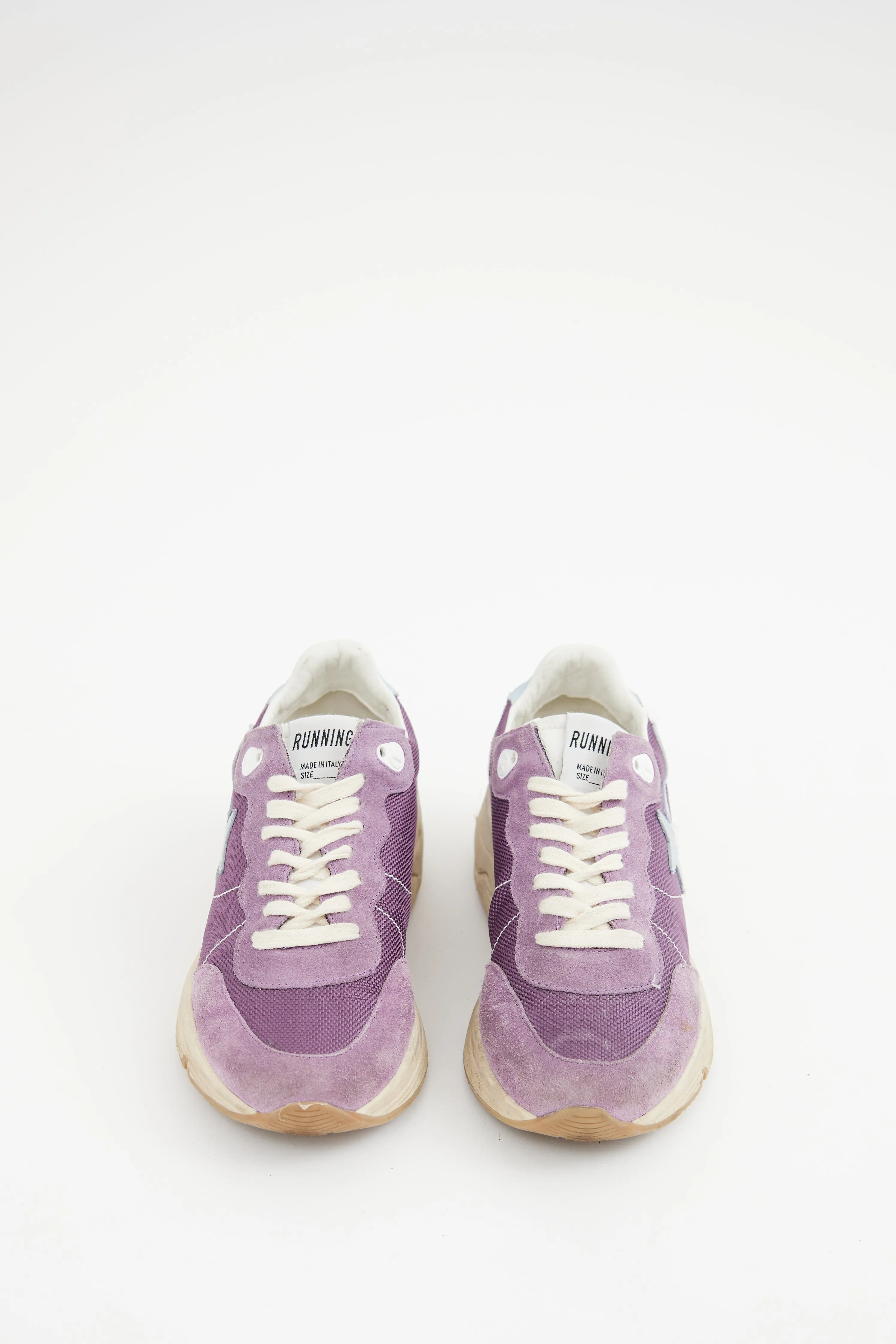 Purple Suede Running Sneaker