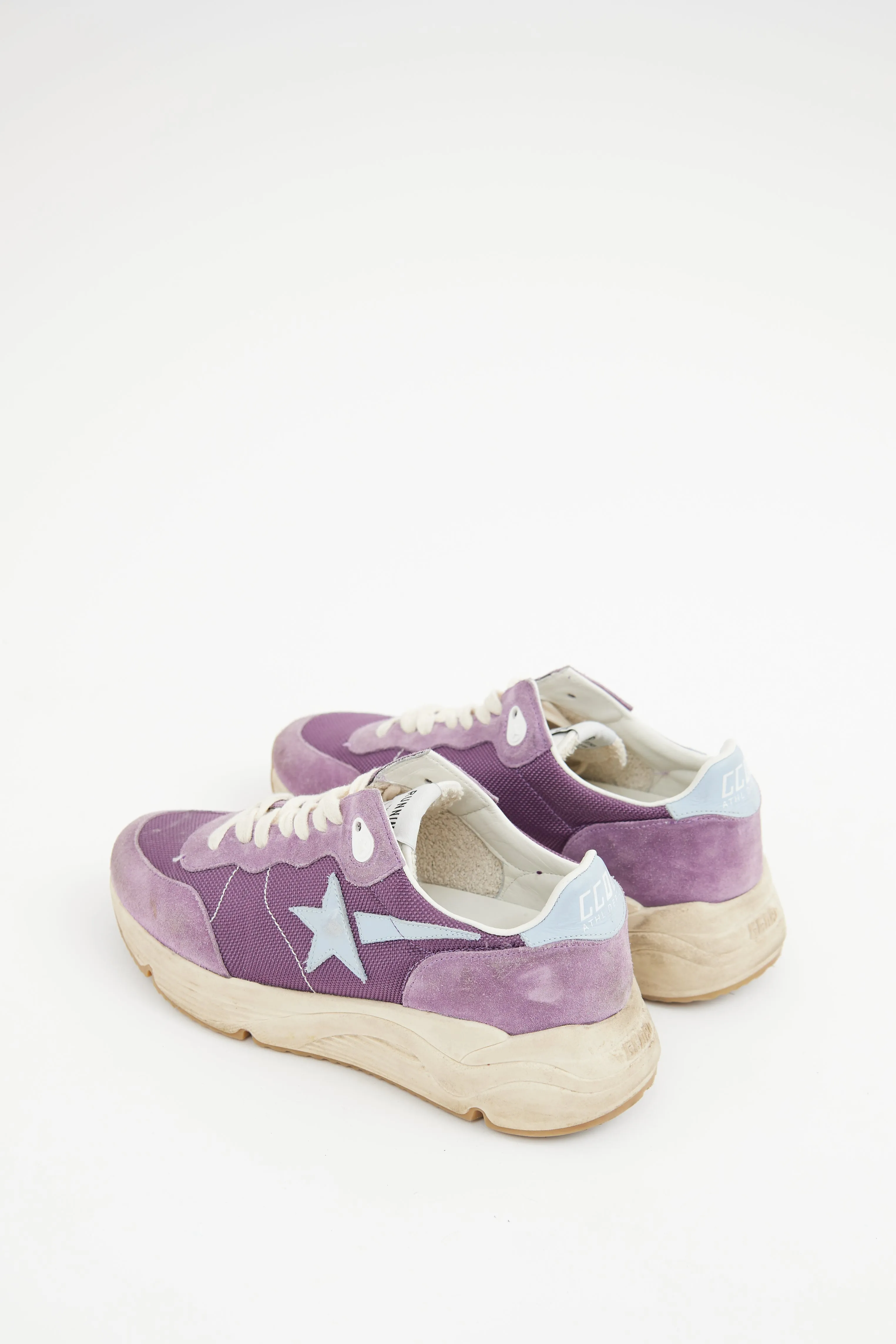 Purple Suede Running Sneaker