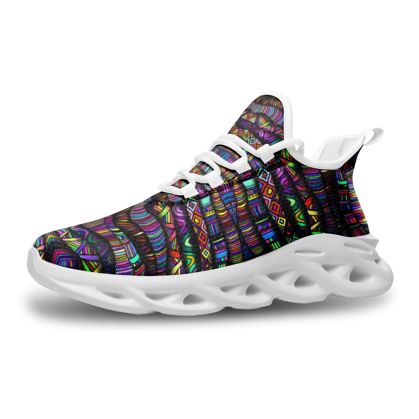 Rainbow Tribe | Unisex Bounce Mesh Knit Sneakers | Hakan Hisim