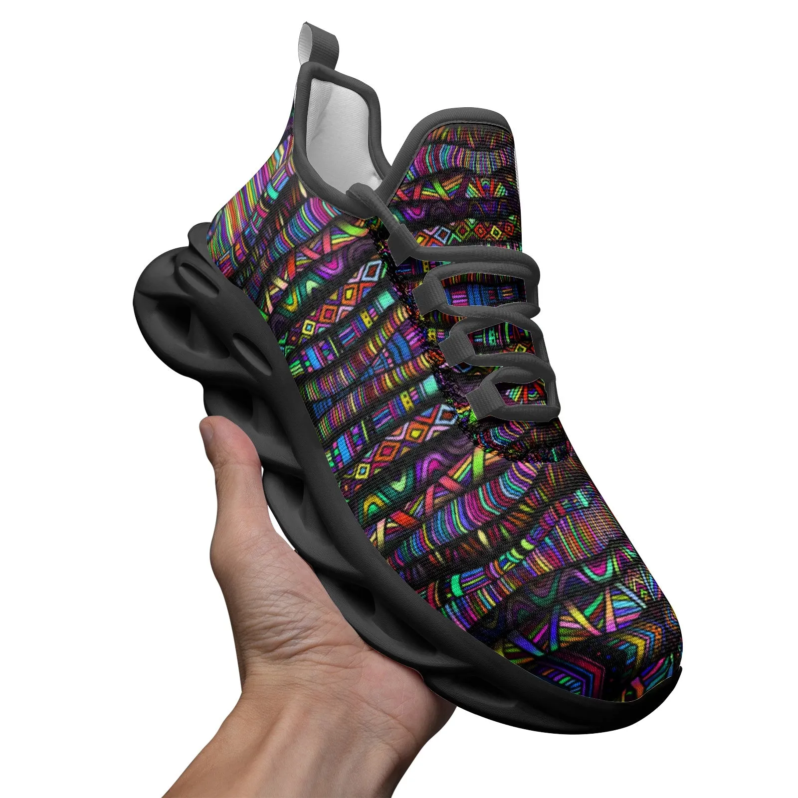 Rainbow Tribe | Unisex Bounce Mesh Knit Sneakers | Hakan Hisim