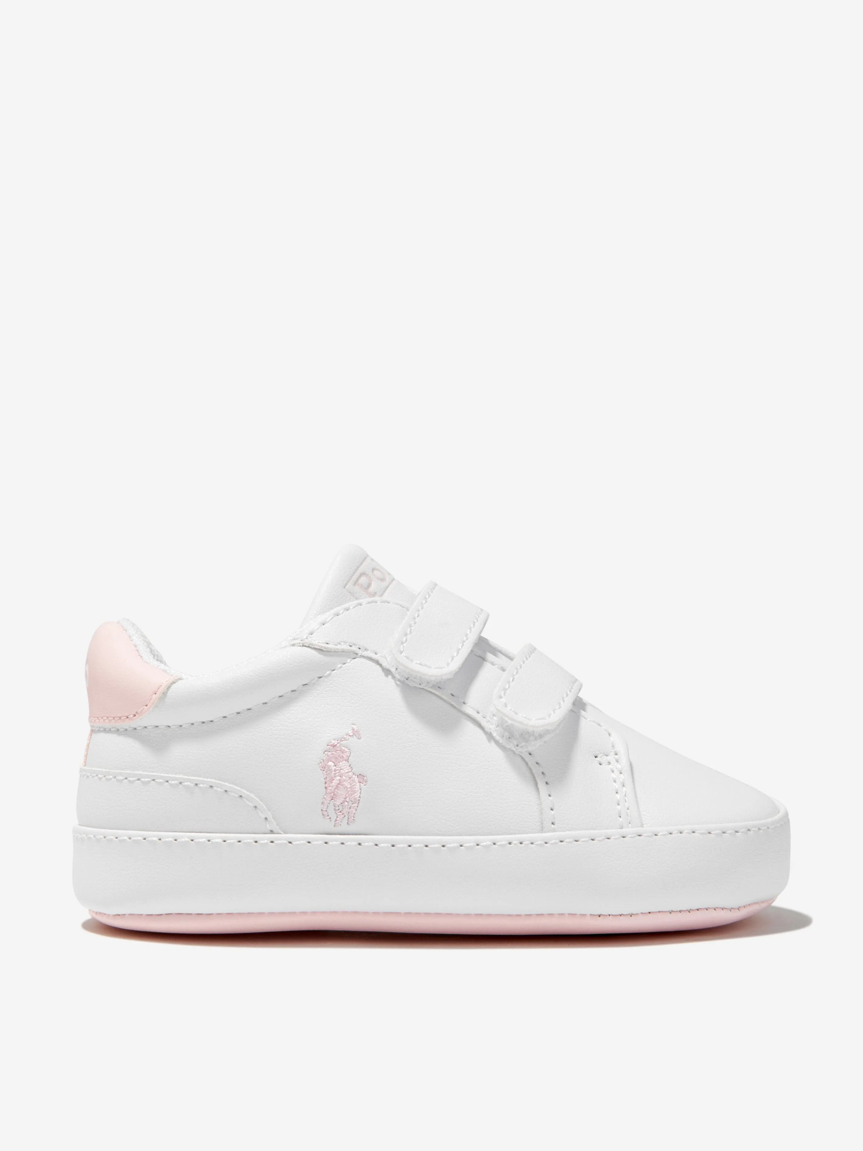 Ralph Lauren Baby Girls Heritage Court II Trainers in White