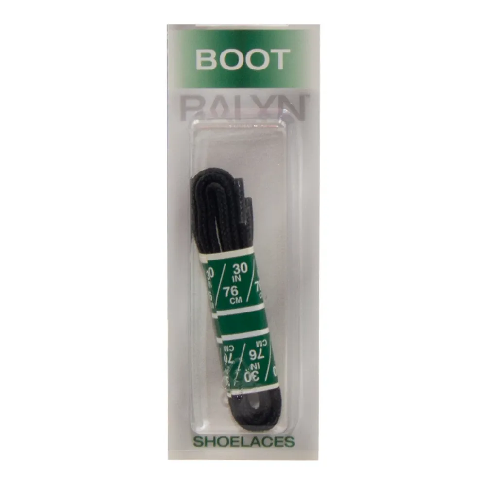 Ralyn Nylon Taslan Black Boot Laces