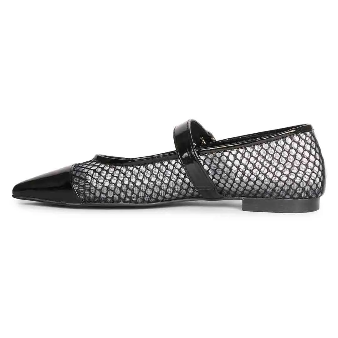 Saint Begonia Black Mesh Ballerina